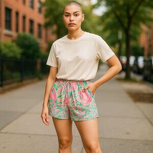 Lilly Pulitzer Katia Shorts Womens Size XXS  Pull On Summer  Resort Casual